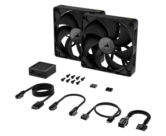 Кулер для корпуса Corsair iCUE Link RX140 PWM Dual Pack (CO-9051012-WW), изображение 6 Кулер для корпуса Corsair iCUE Link RX140 PWM Dual Pack (CO-9051012-WW), изображение 6