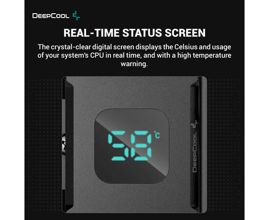Кулер для процессора Deepcool AG400 DIGITAL BK ARGB, изображение 12 Кулер для процессора Deepcool AG400 DIGITAL BK ARGB, изображение 12