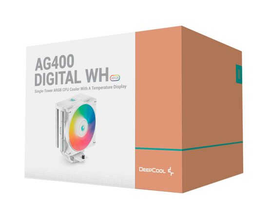 Кулер для процессора Deepcool AG400 DIGITAL WH ARGB, изображение 10 Кулер для процессора Deepcool AG400 DIGITAL WH ARGB, изображение 10