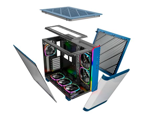 Корпус MONTECH KING 95 PRO (PRUS BLUE), зображення 10 Корпус MONTECH KING 95 PRO (PRUS BLUE), зображення 10