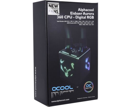 Система водяного охлаждения Alphacool AURORA HPE EDIT.360 (11999), изображение 8 Система водяного охлаждения Alphacool AURORA HPE EDIT.360 (11999), изображение 8