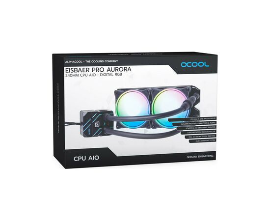 Система водяного охлаждения Alphacool PRO AURORA 240 AIO (11772), изображение 9 Система водяного охлаждения Alphacool PRO AURORA 240 AIO (11772), изображение 9