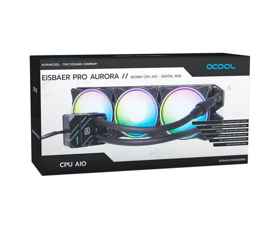 Система водяного охлаждения Alphacool PRO AURORA 360 AIO (11771), изображение 9 Система водяного охлаждения Alphacool PRO AURORA 360 AIO (11771), изображение 9