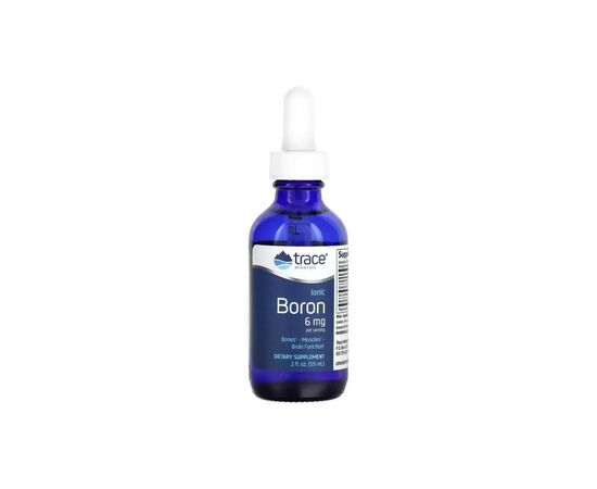 Витаминно-минеральный комплекс Trace Minerals Бор Ионный в каплях, 6 мг, Ionic Boron, 59 мл (TMR-00014)