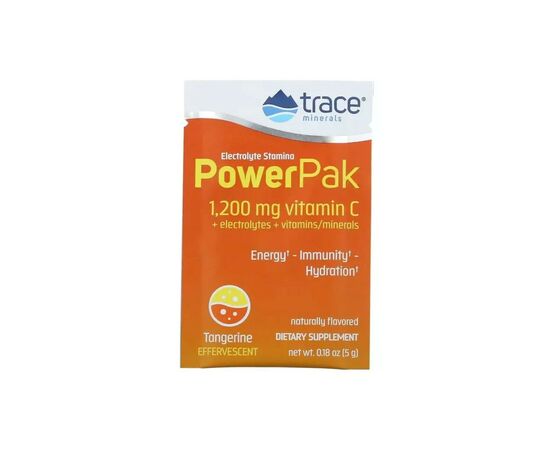 Витаминно-минеральный комплекс Trace Minerals Электролиты, вкус мандарина, Electrolyte Stamina PowerPak, 30 пакето (TMR-00349), изображение 3 Витаминно-минеральный комплекс Trace Minerals Электролиты, вкус мандарина, Electrolyte Stamina PowerPak, 30 пакето (TMR-00349), изображение 3
