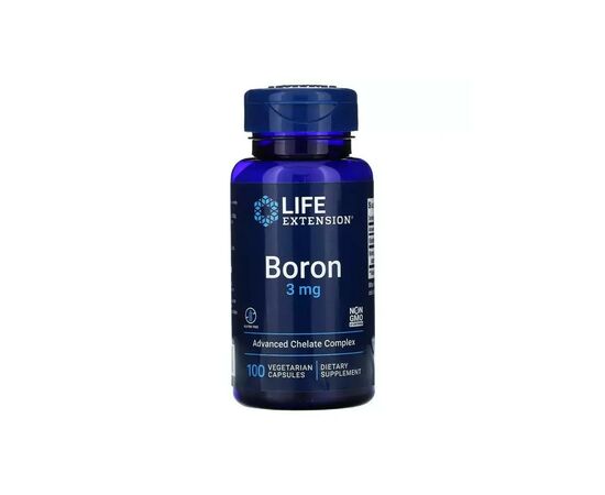 Витаминно-минеральный комплекс Life Extension Бор, 3 мг, Boron, 100 вегетарианских капсул (LEX-16611)