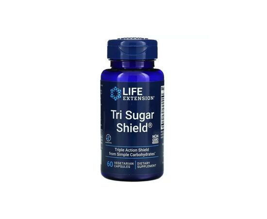 Вітамінно-мінеральний комплекс Life Extension Потрійний захист від цукру, Tri Sugar Shield, 60 вегетаріанських до (LEX-18036)