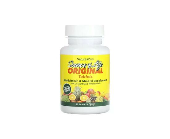 Вітамінно-мінеральний комплекс Natures Plus Мультивітаміни та мінерали, Source of Life, Multi-Vitamin & Mineral Supplement (NAP-03056)