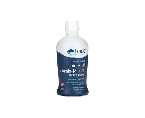 Мультивитамин Trace Minerals Витаминно-минеральный комплекс, вкус ягод, Liquid Multi, Vitamin (TMR-00126)