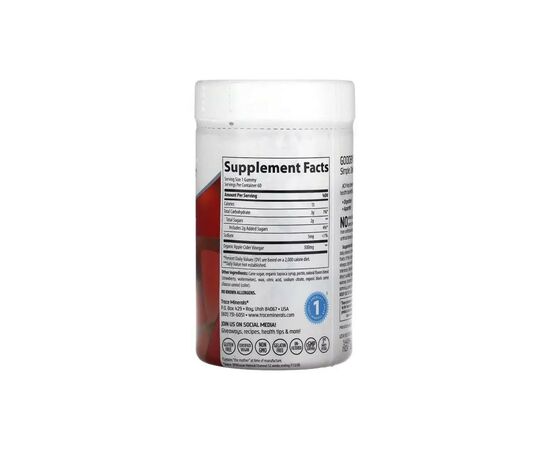 Вітамінно-мінеральний комплекс Trace Minerals Яблочный уксус, 500 мг, вкус клубники и дыни, Apple Cider Vinegar Gu (TMR-00565), зображення 2 Вітамінно-мінеральний комплекс Trace Minerals Яблочный уксус, 500 мг, вкус клубники и дыни, Apple Cider Vinegar Gu (TMR-00565), зображення 2