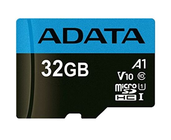 Карта памяти ADATA 32GB microSD class 10 UHS-I A1 Premier (AUSDH32GUICL10A1-RA1), изображение 2 Карта памяти ADATA 32GB microSD class 10 UHS-I A1 Premier (AUSDH32GUICL10A1-RA1), изображение 2