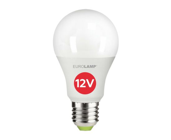 Лампочка Eurolamp А60 12W E27 4000K 12V (LED-A60-12274(12)), изображение 2 Лампочка Eurolamp А60 12W E27 4000K 12V (LED-A60-12274(12)), изображение 2