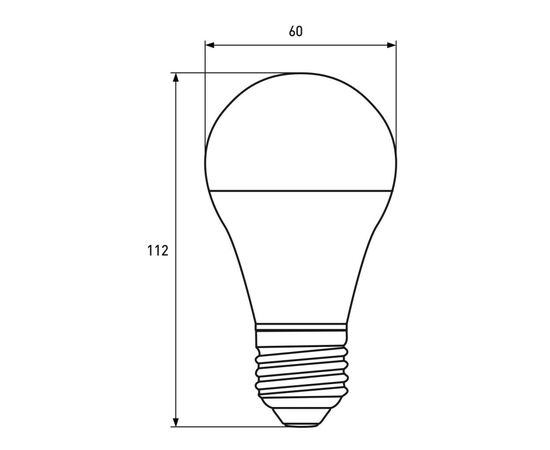 Лампочка Eurolamp А60 12W E27 4000K 12V (LED-A60-12274(12)), изображение 3 Лампочка Eurolamp А60 12W E27 4000K 12V (LED-A60-12274(12)), изображение 3