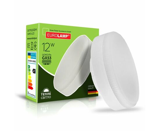 Лампочка Eurolamp LED GX53 12W 3000K (LED-GX53-1230(N))