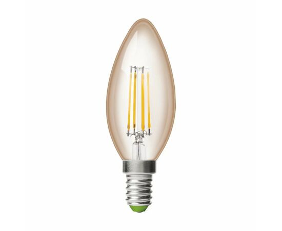 Лампочка Eurolamp LED CL 6W 620 Lm E14 3000K deco 2шт (MLP-LED-CL-06143(Amber)), изображение 2 Лампочка Eurolamp LED CL 6W 620 Lm E14 3000K deco 2шт (MLP-LED-CL-06143(Amber)), изображение 2