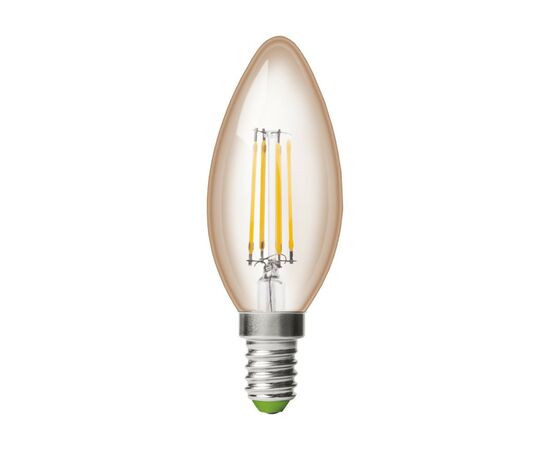 Лампочка Eurolamp LED CL 6W 620 Lm E14 4000K deco 2шт (MLP-LED-CL-06144(Amber)), изображение 2 Лампочка Eurolamp LED CL 6W 620 Lm E14 4000K deco 2шт (MLP-LED-CL-06144(Amber)), изображение 2