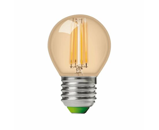 Лампочка Eurolamp LED G45 5W 530 Lm E27 4000K deco 2шт (MLP-LED-G45-05274(Amber)), изображение 2 Лампочка Eurolamp LED G45 5W 530 Lm E27 4000K deco 2шт (MLP-LED-G45-05274(Amber)), изображение 2
