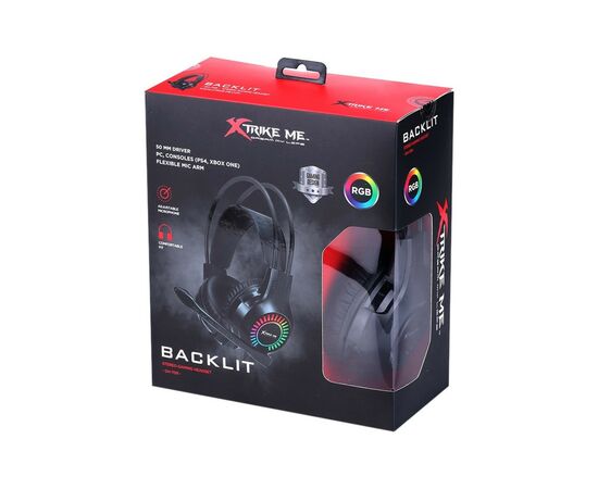 Наушники Xtrike ME GH-709 RGB Black (GH-709), изображение 5 Наушники Xtrike ME GH-709 RGB Black (GH-709), изображение 5