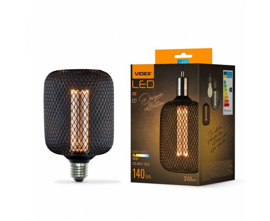 Лампочка Videx Filament 4W E27 1800K Black Chainmail style (VL-DBMC100162)