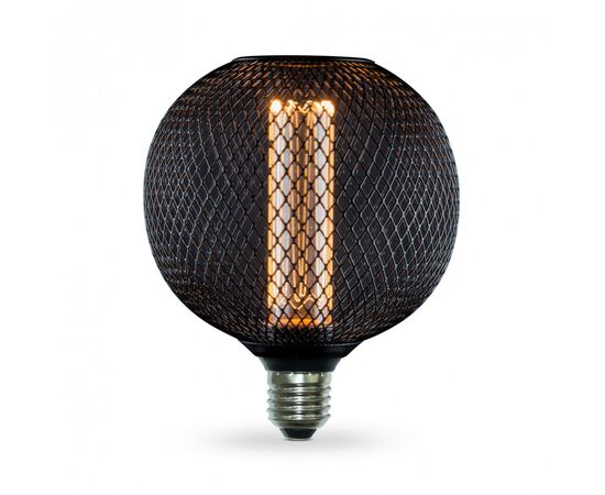 Лампочка Videx Filament 4W E27 1800K Black Chainmail style (VL-DBMC125150), изображение 2 Лампочка Videx Filament 4W E27 1800K Black Chainmail style (VL-DBMC125150), изображение 2