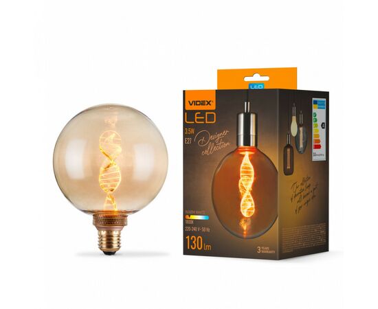 Лампочка Videx Filament 3.5W E27 1800K Amber (VL-DNA-G125-A)