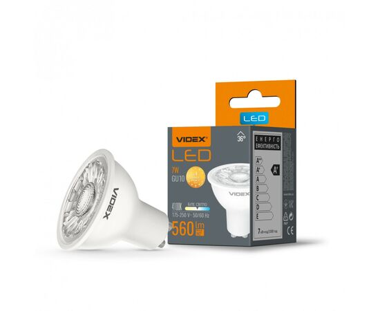 Лампочка Videx MR16eL 7W GU10 4100K (VL-MR16eL-07104)