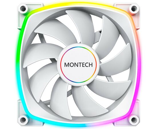 Кулер до корпусу MONTECH AX140 PWM WHITE, зображення 2 Кулер до корпусу MONTECH AX140 PWM WHITE, зображення 2