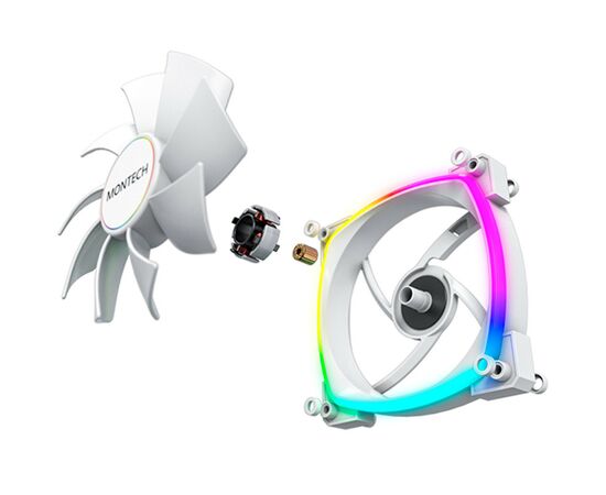 Кулер до корпусу MONTECH AX140 PWM WHITE, зображення 6 Кулер до корпусу MONTECH AX140 PWM WHITE, зображення 6