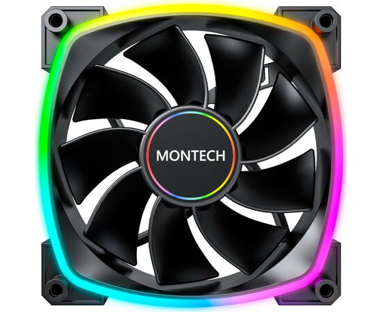 Кулер до корпусу MONTECH RX140 PWM BLACK, зображення 2 Кулер до корпусу MONTECH RX140 PWM BLACK, зображення 2
