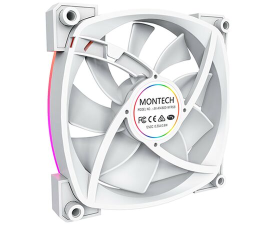 Кулер до корпусу MONTECH RX140 PWM WHITE, зображення 3 Кулер до корпусу MONTECH RX140 PWM WHITE, зображення 3