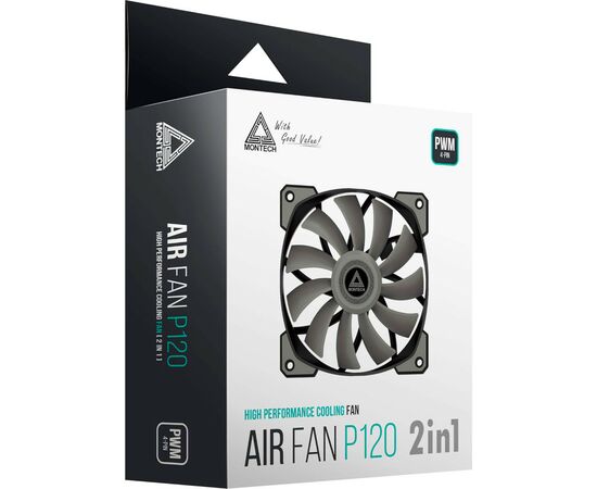 Кулер до корпусу MONTECH AIR FAN P120, зображення 8 Кулер до корпусу MONTECH AIR FAN P120, зображення 8