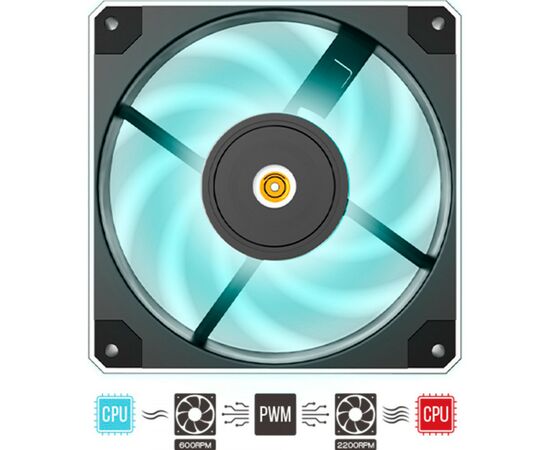 Кулер до корпусу MONTECH METAL 120 PWM, зображення 9 Кулер до корпусу MONTECH METAL 120 PWM, зображення 9