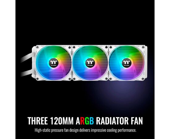 Система водяного охлаждения ThermalTake TH360 ARGB Sync Snow Edition (CL-W302-PL12SW-A), изображение 8 Система водяного охлаждения ThermalTake TH360 ARGB Sync Snow Edition (CL-W302-PL12SW-A), изображение 8