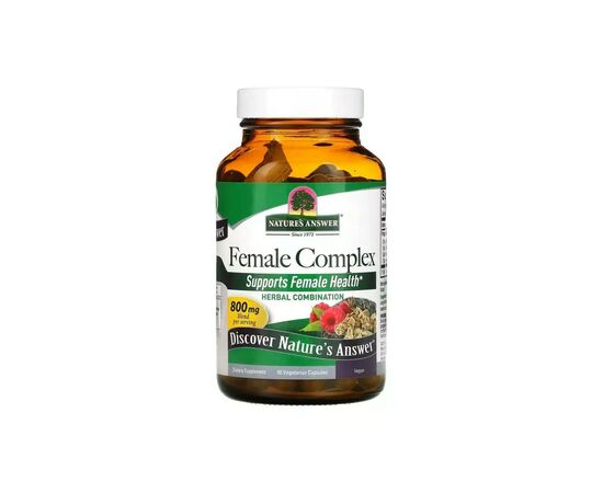 Травы Nature's Answer Женский травяной комплекс, 800 мг, Female Complex, Herbal Combination, 90 (NTA-16032), изображение 3 Травы Nature's Answer Женский травяной комплекс, 800 мг, Female Complex, Herbal Combination, 90 (NTA-16032), изображение 3