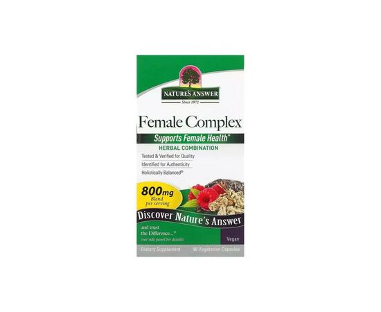 Травы Nature's Answer Женский травяной комплекс, 800 мг, Female Complex, Herbal Combination, 90 (NTA-16032)