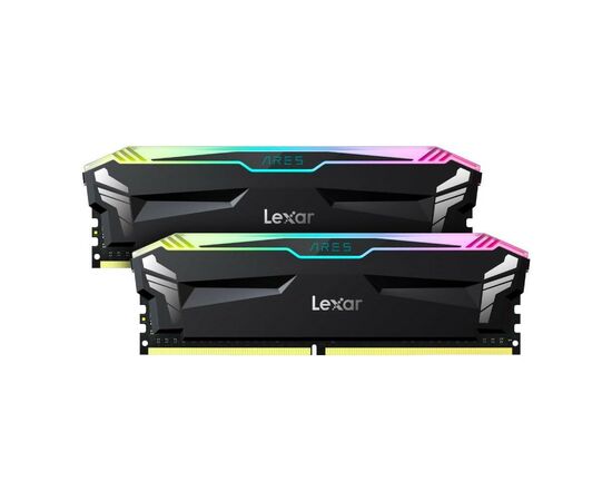 Модуль пам'яті для комп'ютера DDR4 32GB (2x16GB) 3600 MHz Ares RGB Black Lexar (LD4BU016G-R3600GDLA)