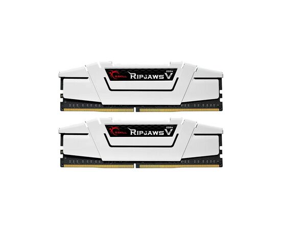 Модуль пам'яті для комп'ютера DDR4 32GB (2x16G) 3600 MHz RipjawsV White G.Skill (F4-3600C18D-32GVW)