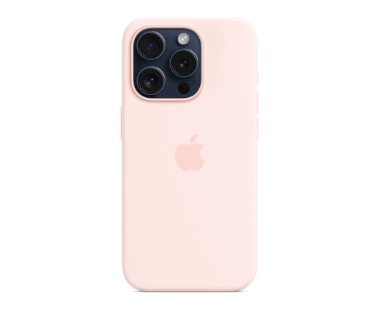 Чохол до мобільного телефона Apple iPhone 15 Pro Silicone Case with MagSafe Light Pink (MT1F3ZM/A), зображення 2 Чохол до мобільного телефона Apple iPhone 15 Pro Silicone Case with MagSafe Light Pink (MT1F3ZM/A), зображення 2