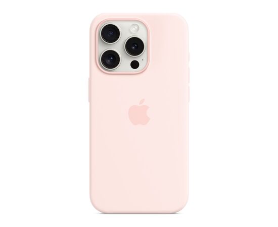 Чохол до мобільного телефона Apple iPhone 15 Pro Silicone Case with MagSafe Light Pink (MT1F3ZM/A), зображення 3 Чохол до мобільного телефона Apple iPhone 15 Pro Silicone Case with MagSafe Light Pink (MT1F3ZM/A), зображення 3