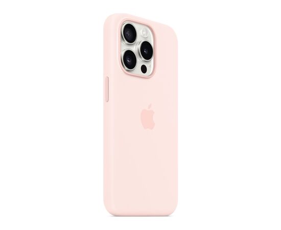 Чохол до мобільного телефона Apple iPhone 15 Pro Silicone Case with MagSafe Light Pink (MT1F3ZM/A), зображення 5 Чохол до мобільного телефона Apple iPhone 15 Pro Silicone Case with MagSafe Light Pink (MT1F3ZM/A), зображення 5