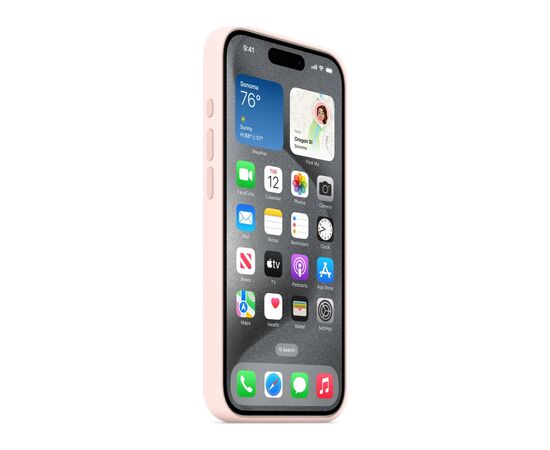Чохол до мобільного телефона Apple iPhone 15 Pro Silicone Case with MagSafe Light Pink (MT1F3ZM/A), зображення 6 Чохол до мобільного телефона Apple iPhone 15 Pro Silicone Case with MagSafe Light Pink (MT1F3ZM/A), зображення 6