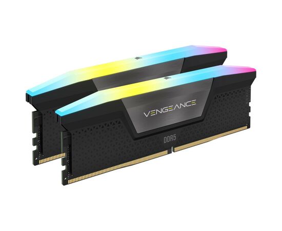 Модуль памяти для компьютера DDR5 32GB (2x16GB) 6000 MHz Vengeance RGB Black Corsair (CMH32GX5M2E6000Z36), изображение 2 Модуль памяти для компьютера DDR5 32GB (2x16GB) 6000 MHz Vengeance RGB Black Corsair (CMH32GX5M2E6000Z36), изображение 2