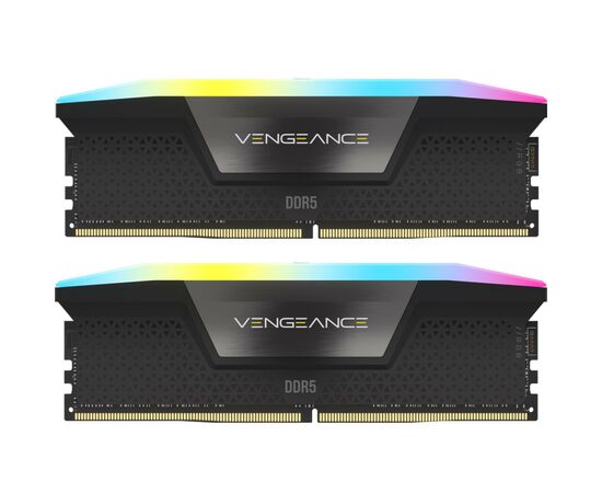 Модуль памяти для компьютера DDR5 64GB (2x32GB) 6000 MHz Vengeance RGB Corsair (CMH64GX5M2B6000C38)