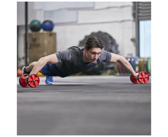 Ролик для пресса Adidas Core Rollers ADAC-11604 One Size Чорний/Червоний (885652003681), изображение 5 Ролик для пресса Adidas Core Rollers ADAC-11604 One Size Чорний/Червоний (885652003681), изображение 5