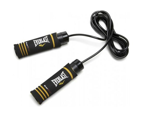 Скакалка Everlast Weighted Jump Pore 833620-70-8 Чорна 274 см (009283557461)