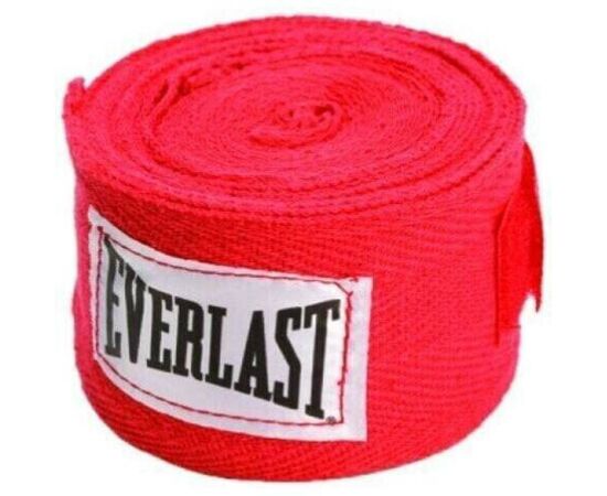 Бинт для спорта Everlast Classic Hand Wraps 120 х 2 червоний Уні 120 (304,8см) (722281-71-4)