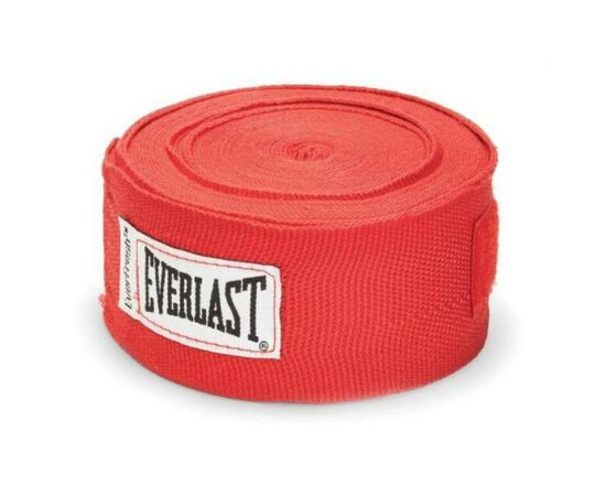 Бинт для спорту Everlast Pro Style Hand Wraps 180 х 2 червоний Уні 180 (457,2см) (723771-71-4)