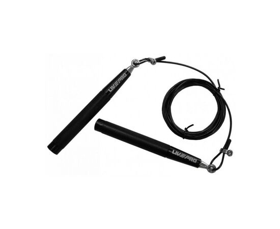 Скакалка LivePro Speed Jumprope LP8283H чорна з обваженням 300г (6951376154214)
