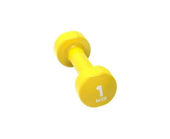 Гантель LivePro Studio Dumbbell LP8076-1 вініл жовтий Уні 1кг (2020301000026), изображение 2 Гантель LivePro Studio Dumbbell LP8076-1 вініл жовтий Уні 1кг (2020301000026), изображение 2