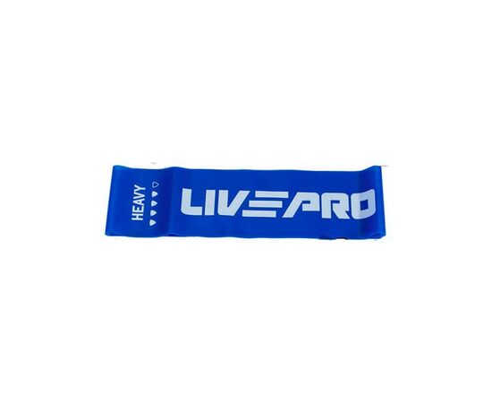 Еспандер LivePro Fitness Band Heavy LP8415-H блакитний Уні 200х15см (9,1кг) (6951376153682)